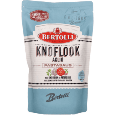 Bertolli knoflook pastasaus in zak