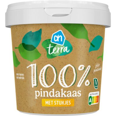 AH terra 100% pindakaas met stukjes