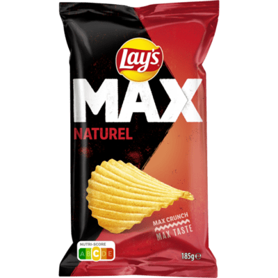 Lay's max ribbelchips naturel