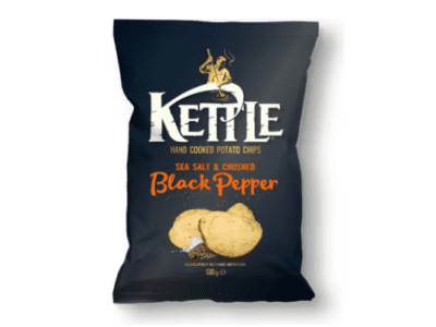 Kettle chips sea salt & crushed black pepper