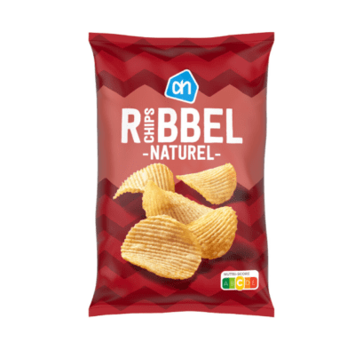 AH ribbelchips naturel