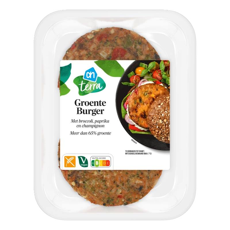 AH Terra groenteburger broccoli paprika champignon