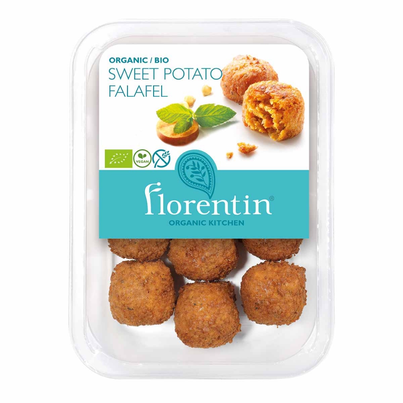 Florentin zoete aardappel falafel