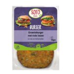 Soto groenteburger met rode linzen