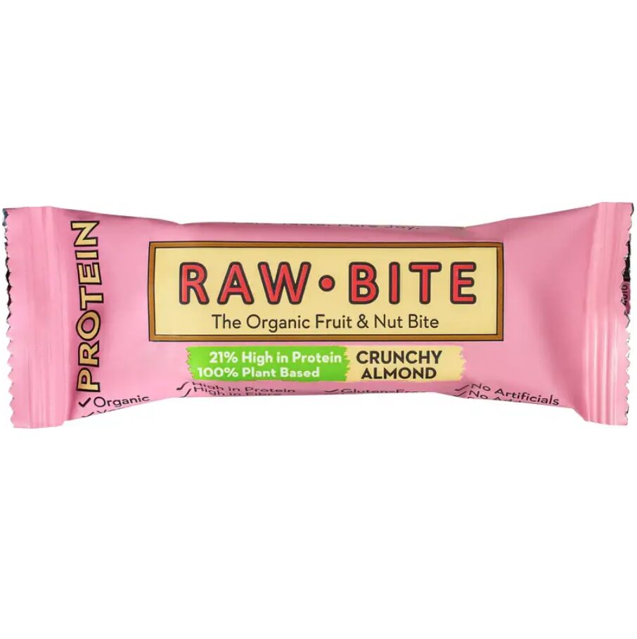 Rawbite protein crunchy almond
