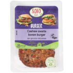 Soto cashew-zwarte bonen burger