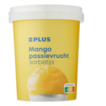 Plus sorbetijs mango passievrucht