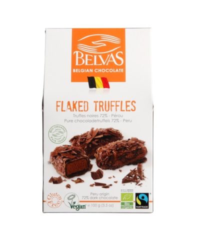 Belvas pure chocoladetruffels 72%