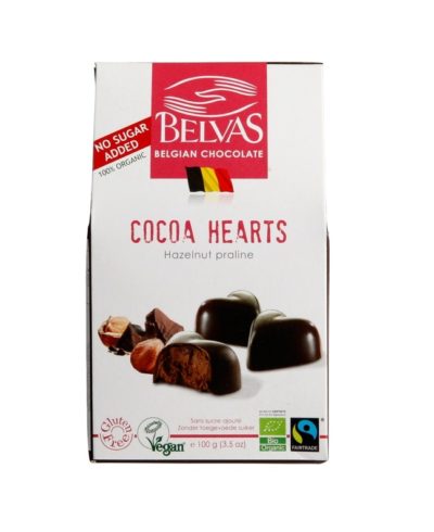 Belvas cocoa hearts