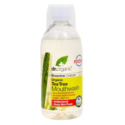 Dr. Organic tea tree mondwater