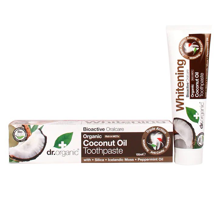 Dr. Organic coconut oil tandpasta