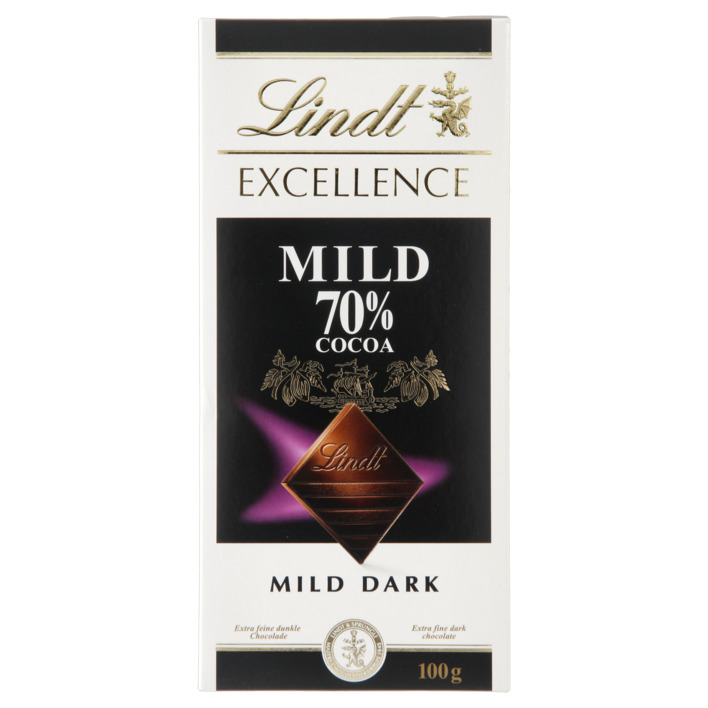 Lindt mild 70% cacao