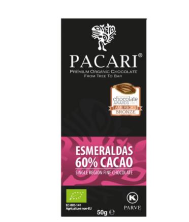 Pacari esmeraldas 60%