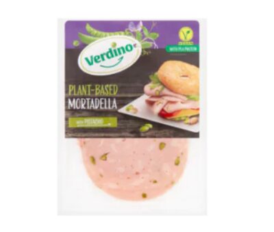 Verdino plant-based mortadella with pistachio