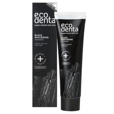 Ecodenta tandpasta whitening met black charcoal