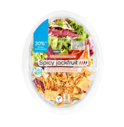 Jumbo lekker veggie maaltijdsalade spicy jackfruit