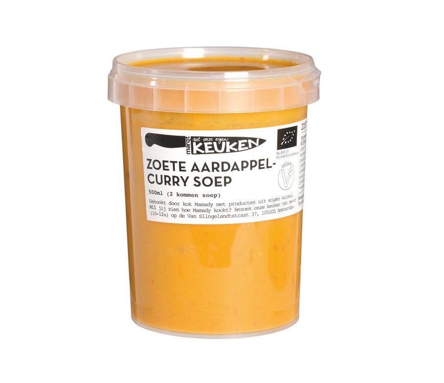 Marqt zoete aardappel-curry soep