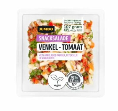 Jumbo snacksalade venkel - tomaat