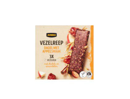 Jumbo vezelreep dadel met appelsmaak