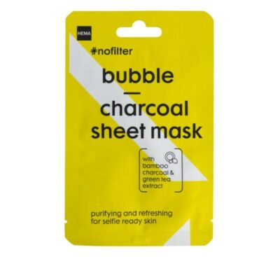 Hema #nofilter bubble charcoal sheet mask