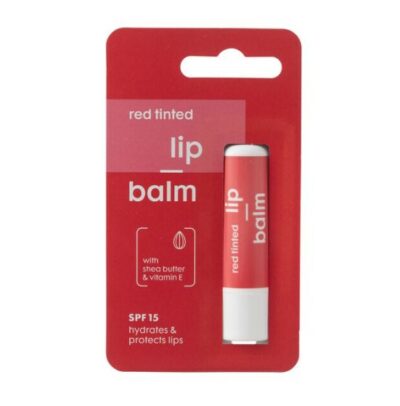 Hema red tinted lip balm SPF15