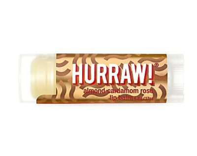 Hurraw! almond cardamom rose lip balm