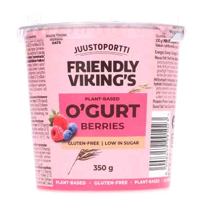 Friendly Viking's plant-based o'gurt berries