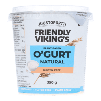 Friendly Viking's plant-based o'gurt natural