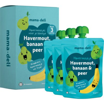 Mama Deli havermoutje havermout, banaan & peer 8+ mnd