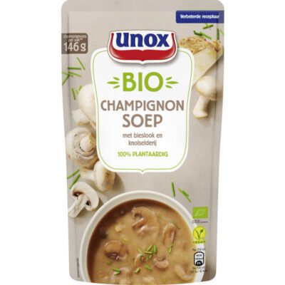 Unox bio champignon soep