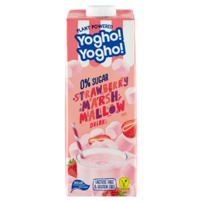 Yogho!Yogho! strawberry marshmallow drink 0% sugar