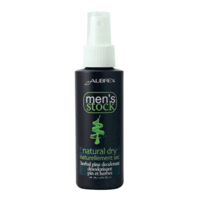 Aubrey Organics men's stock herbal pine deodorant