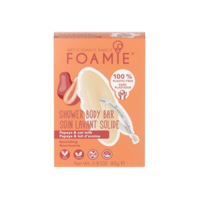 Foamie shower body bar papaya & oat milk