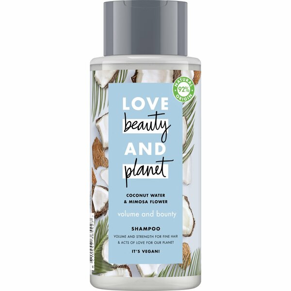 Love Beauty and Planet coconut water & mimosa flower shampoo