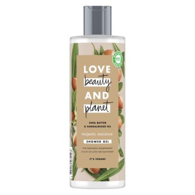 Love Beauty and Planet shea butter & sandalwood oil shower gel