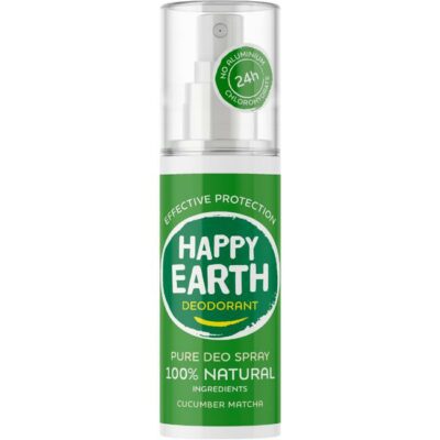 Happy Earth deodorant spray cucumber matcha