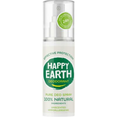 Happy Earth deodorant spray unscented - hypoallergenic