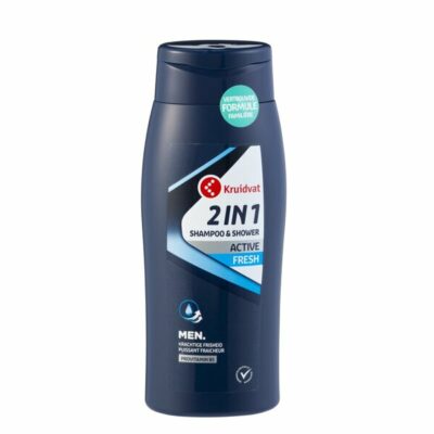 Kruidvat 2 in 1 shampoo & shower active fresh