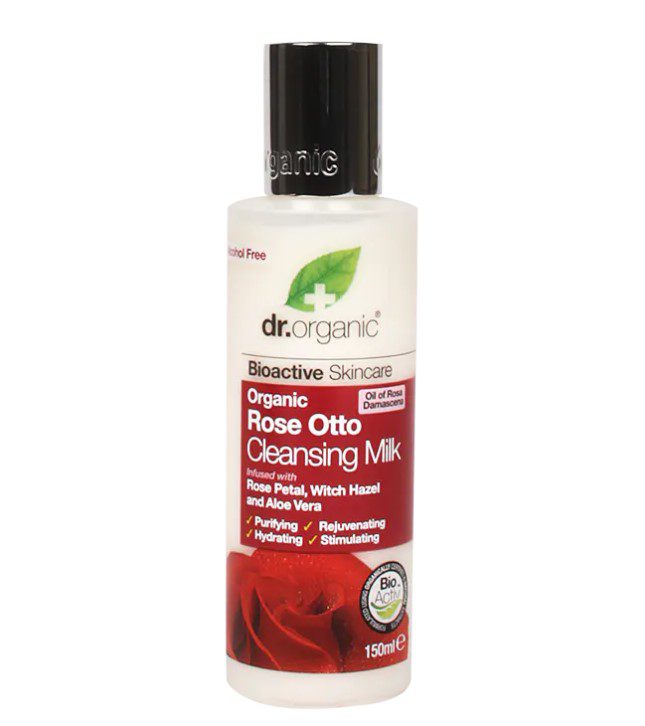 Dr. Organic rose otto cleansing milk