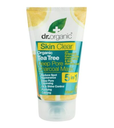 Dr. Organic tea tree deep pore charcoal mask