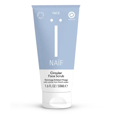 Naïf circular face scrub