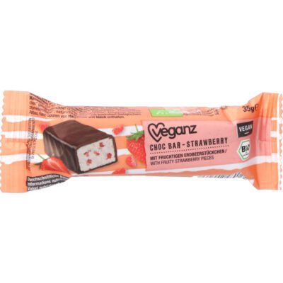 Veganz choc bar strawberry