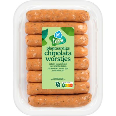 AH terra plantaardige chipolata worstjes