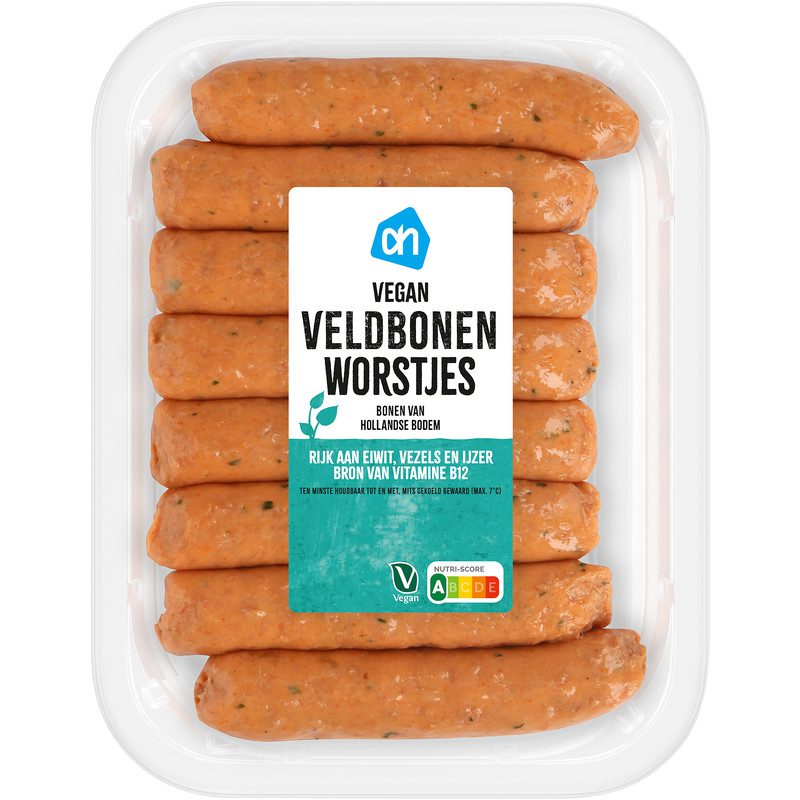 AH vegan veldbonen worstjes