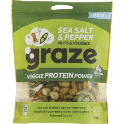 Graze sea salt & pepper veggie protein power