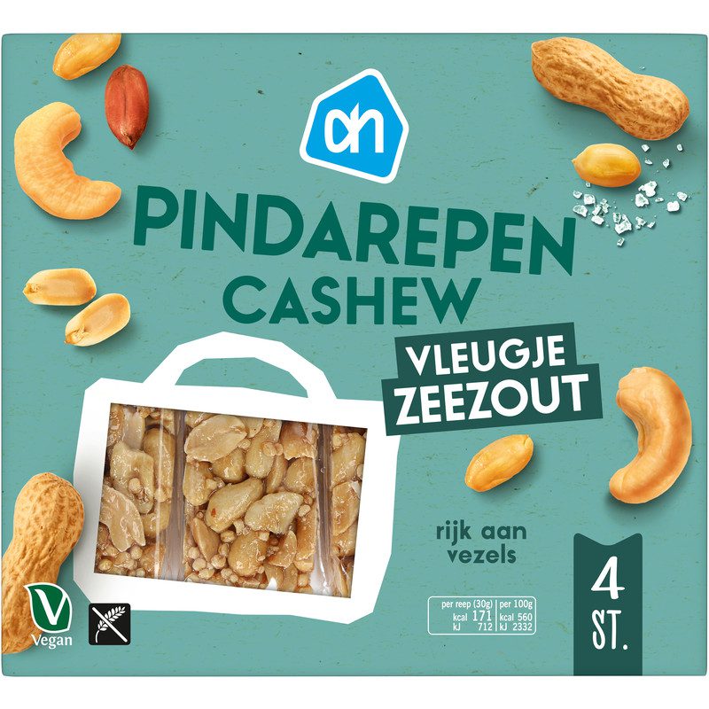 AH pindarepen cashew vleugje zeezout