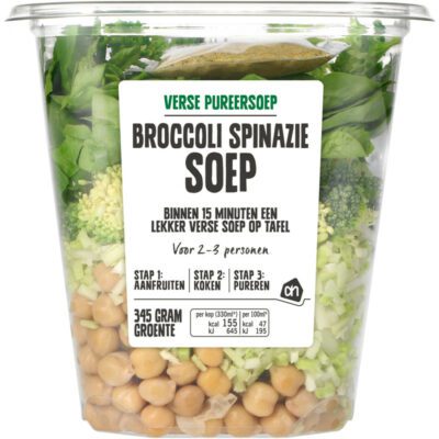 AH verse pureersoep broccoli spinazie