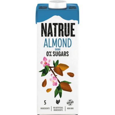 Natrue almond drink 0% sugars