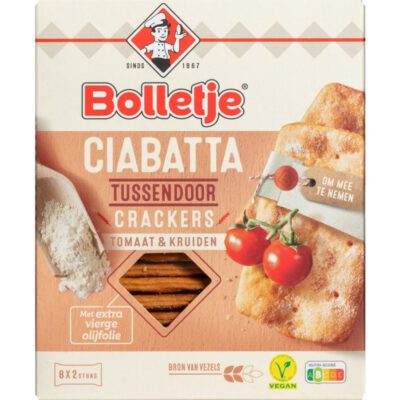 Bolletje ciabatta crackers tomaat & kruiden