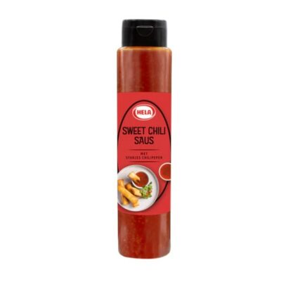 Hela sweet chili saus met stukjes chilipeper